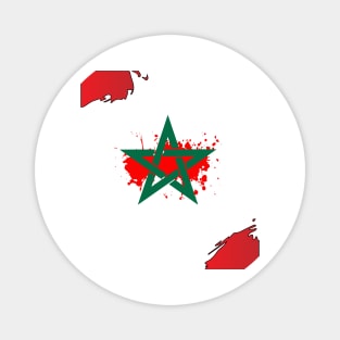 Proud Morocco Flag Gift Moroccan Lovers For Men's Women's Magnet